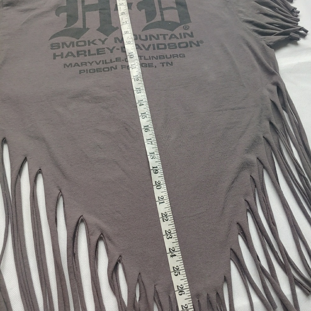 Harley Davidson Custom cut cold shoulder tshirt - Picture 5 of 5